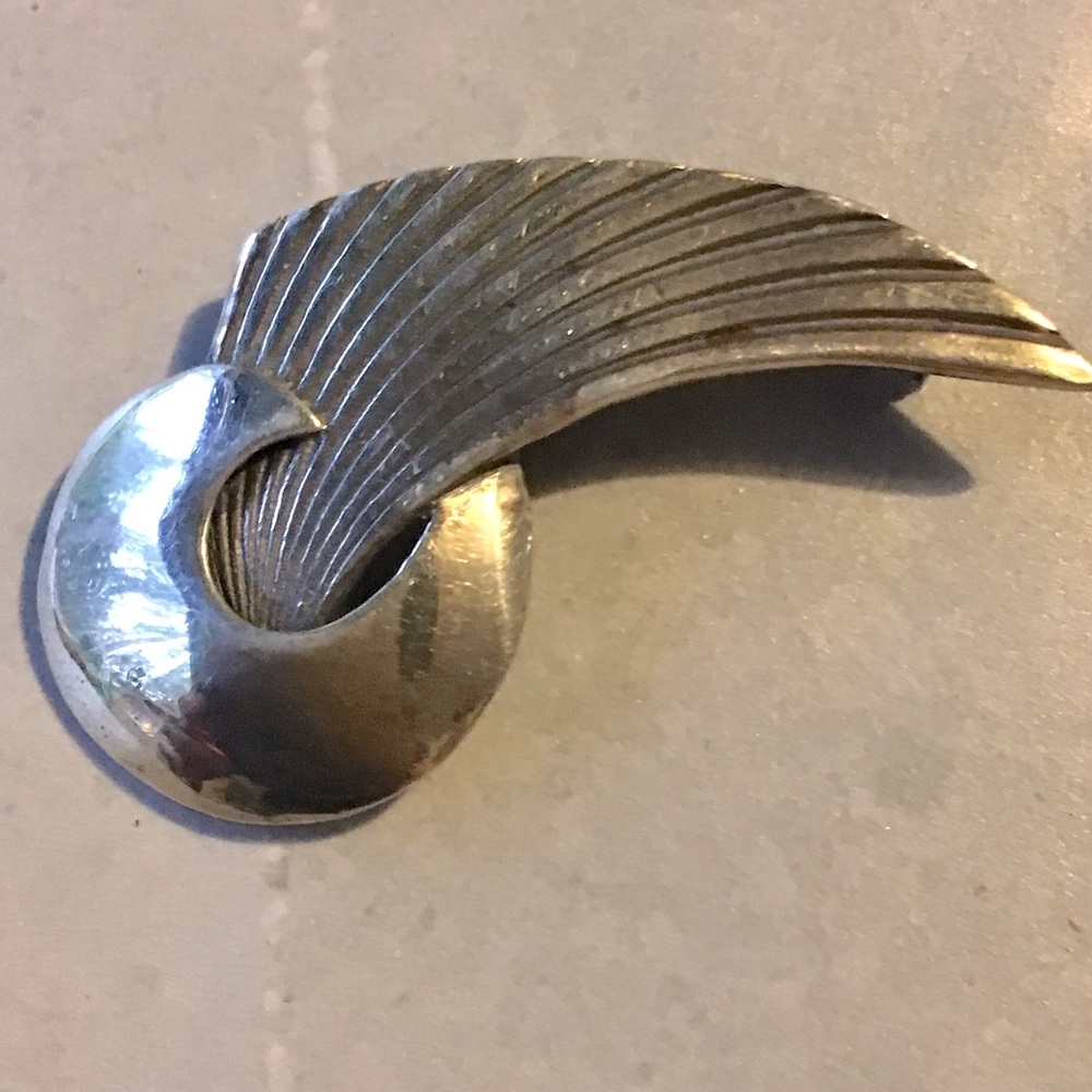 Sterling Silver Winged Brooch